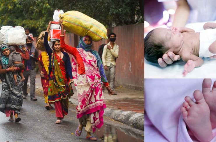 Woman Delivers Baby On Road